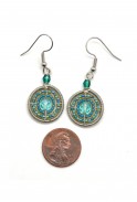 Round Bead & Wire Earrings